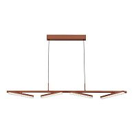 Подвесной светильник 128*5,1*-150 см, *LED, 32W, 4000K, ST-Luce Euclidics SL1018.603.04, коричневый