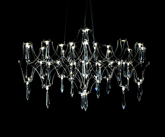 Светильник 63 см, 18W, 3000-6000K, Kink Light 07882-63,02(21), хром