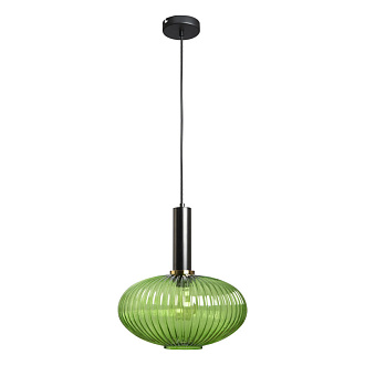 Подвесной светильник 30 см LOFT IT Iris 2072-C+BL черный, латунь