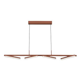 Подвесной светильник 128*5,1*-150 см, *LED, 32W, 4000K, ST-Luce Euclidics SL1018.603.04, коричневый