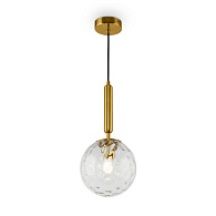 Светильник подвесной 18 см Freya Zelda FR5123PL-01BS, латунь