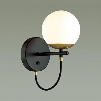 Светильник 13 см, Lumion Randi 5212/1W, золото-черный