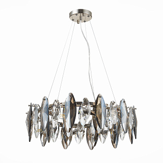 Люстра подвесная 60 см, 320W, ST LUCE ANCONA SL1227.103.08 Никель