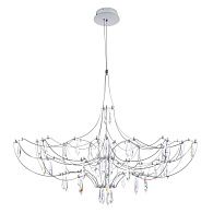 Подвесная люстра 90 см,  28W, 3000K, Loft IT Mira 10589/900 Silver Asfour, серебро