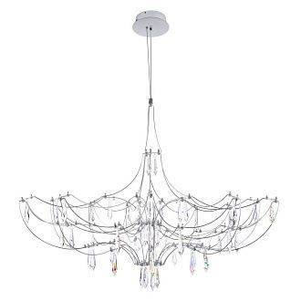 Подвесная люстра 90 см,  28W, 3000K, Loft IT Mira 10589/900 Silver Asfour, серебро