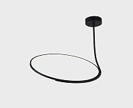 Подвесная люстра 55 см, 25W, 3000K, Italline IT013-6025 black 3000K, черный