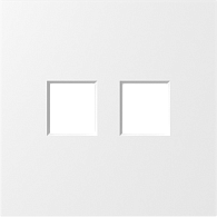 Donel S08 матовый белый накладка 2-я для розеток RJ45,TV,SAT , серия DB, DS86933