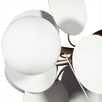 Люстра подвесная Matisse 10008/6 white, диаметр 35 см, золото