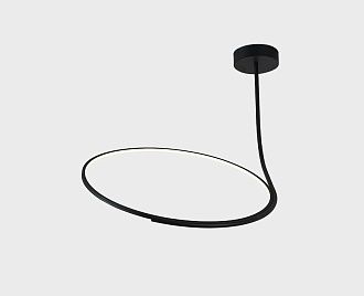 Подвесная люстра 55 см, 25W, 3000K, Italline IT013-6025 black 3000K, черный