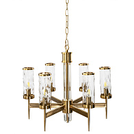 Подвесная люстра Divinare Sham 4505/17 LM-6, диаметр 58 см, латунь