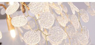 Подвесная люстра ручной работы FAIRYTREE round D80 80*80*65 см, 8*G9*40W, ImperiumLoft 40.2478, Бронзовый, Медный, Золотистый, Бежевый