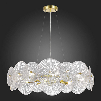 Люстра подвесная 60 см, 320W, ST LUCE FLERO SL1657.203.08 Золотистый
