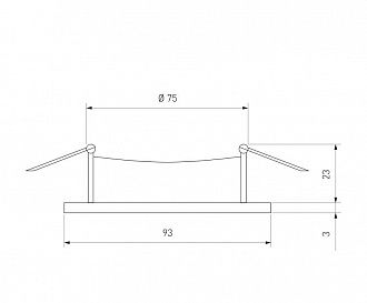 Встраиваемый точечный светильник 1081/1 Elektrostandard, вр 7,6 см
