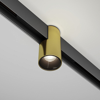 Светильник на шине 5,3*5,3*10,4 см, LED, 7W, 4000К, Maytoni Technical ALFA TR122-2-7W4K-BS латунный