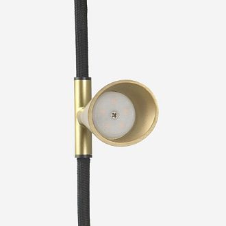 Торшер 128 см, 8W, 3000K, Lussole Major LSP-4011, черный