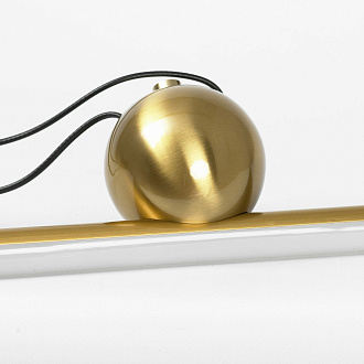 Линейно-подвесной светильник 80*5*35/120 см, 1*led*21W 3000K Lussole Bibb LSP-7204 Бронзовый
