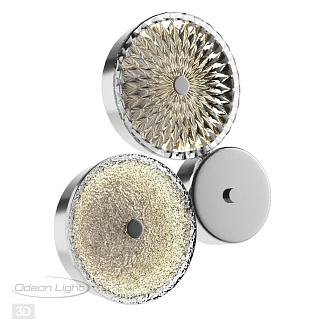 Светодиодный светильник 29 см, 14W, 4000K, Odeon Light CARAMELLA 5416/14WL, хром