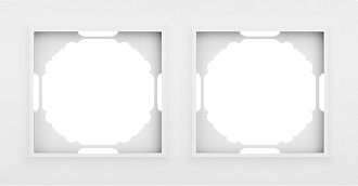 Donel A07 Wave матовый белый рамка 2-я, серия DB, DEW21233