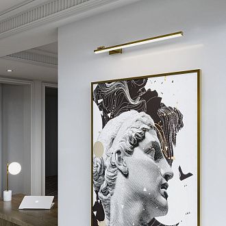 Светильник настенный светодиодный 70 см, 12W, 3000K, Elektrostandard Acento 40155/LED, латунь