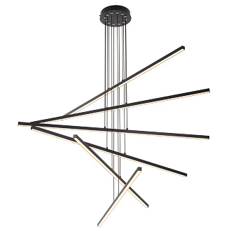 Люстра подвесная 120*25/125 см, 180W, 3000-5500K Citilux Стиг CL203261 черный