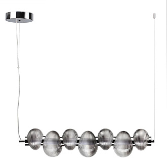 Подвесной светильник 77 см, 24W, 4000K, Odeon Light L-vision Bruco 5096/24L, хром