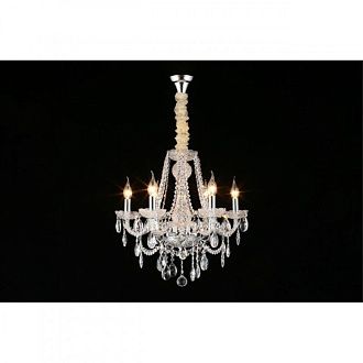 Подвесная люстра 53*80-120 см, 6*E14, 40W, Aployt Koletta APL.755.03.06, хром