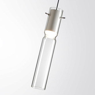 Подвес 6*6*120 см, 1 LED*5W, 3000 К, Odeon Light Scrow, белый 5058/5LB