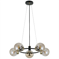 Люстра подвесная Citilux Планета CL105155 Венге+Бронза, диаметр 56 см.