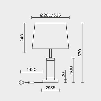 Настольный светильник MODELUX ML.5502.01TL BS