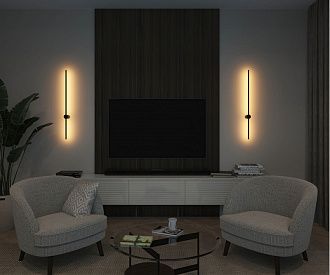 Бра 100 см Denkirs DK5014-BK черный