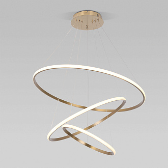 Подвесной светильник 80*80*135 см,  LED*155W, 4200;6500 К, Eurosvet Collars 90264/3, латунь
