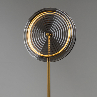 Торшер 150 см, 19W, 3000K, Freya Borbon FR5442FL-L13B, латунь