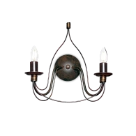 Светильник настенный ideal lux Corte AP2 макс.2x40Вт Е14 057200.  см