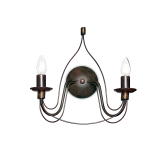 Светильник настенный ideal lux Corte AP2 макс.2x40Вт Е14 057200.  см