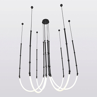 Подвесной светильник Lussole LSP-7069, 120*130 см, черный