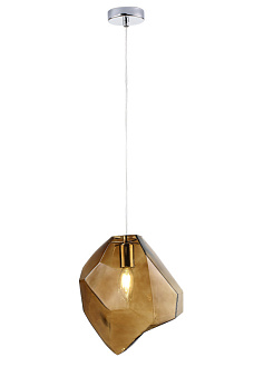 Светильник 25 см, Crystal Lux NUESTRO NUESTRO SP1 CHROME/BROWN, хром-коричневый