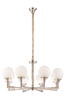 Люстра Ø820 x H380(1000), мм, 40W, NICKEL (Никель) NewRgy 8683/8NK NICKEL