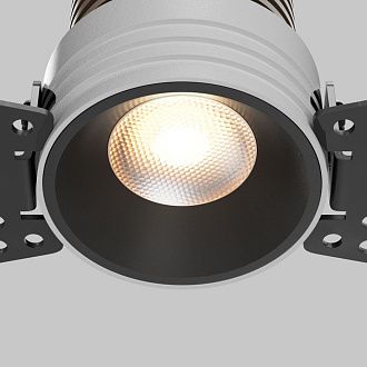 Встраиваемый светильник 4 см, 7W, 3000K, Maytoni Technical Mini DL059-7W3K-TRS-B, черный