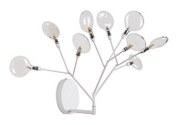 Бра 42*35 см, Crystal Lux EVITA AP9 WHITE/TRANSPARENT Белый
