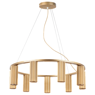 Люстра подвесная 65*16 см, 9*GU10*45W, Шампань Lightstar Roma 718093