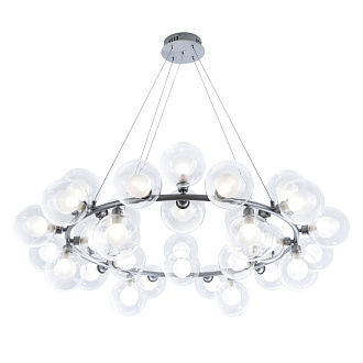 Подвесной светильник 95*80/110 см, 32*G9 MODESTYLE MS.6030.32 SL серебро