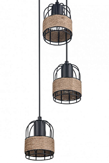 Подвесной светильник  29*168 см, 5*E27 черный Vele Luce Extra VL6472P05