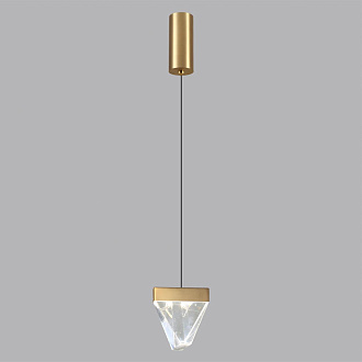 Подвесной светильник 10,3*174,9 см, 1 LED*5W, 3000 К, Odeon Light Ray, латунь 6678/5L