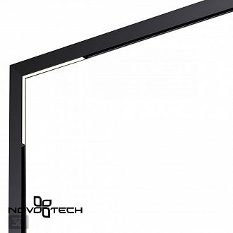 Трековый светильник для низковольтного шинопровода LED Novotech Flum 358608, LED, 4000K, черный