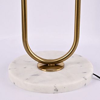 Настольная лампа Marston Table Lamp 43*43*84 см, 2*E14*40W, ImperiumLoft 43.358, Золотистый, Белый