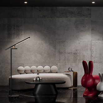 Торшер 80*30*189 см, LED, 3000К, Maytoni Emphaty MOD363FL-L14B3K черный