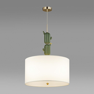 Люстра  45*45*64-215 см, 3*E27*3*60W Odeon Light Cactus 5425/3 золотой