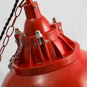 Подвесной светильник Lussole Loft GRLSP-9895, диаметр 30 см, красный