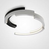 Потолочный светильник VIMA D40 Basic white 40*40*15 см, 1*LED*39W, ImperiumLoft VIMA01, Чёрный, Белый