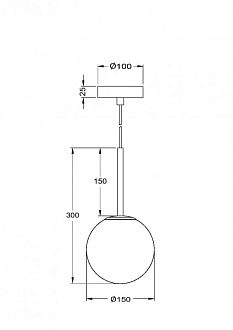 Светильник 15 см, Maytoni Basic form MOD321PL-01B, черный